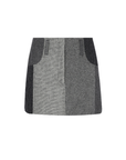 Loti - Juana Mini Skirt - Grey Patchwork -