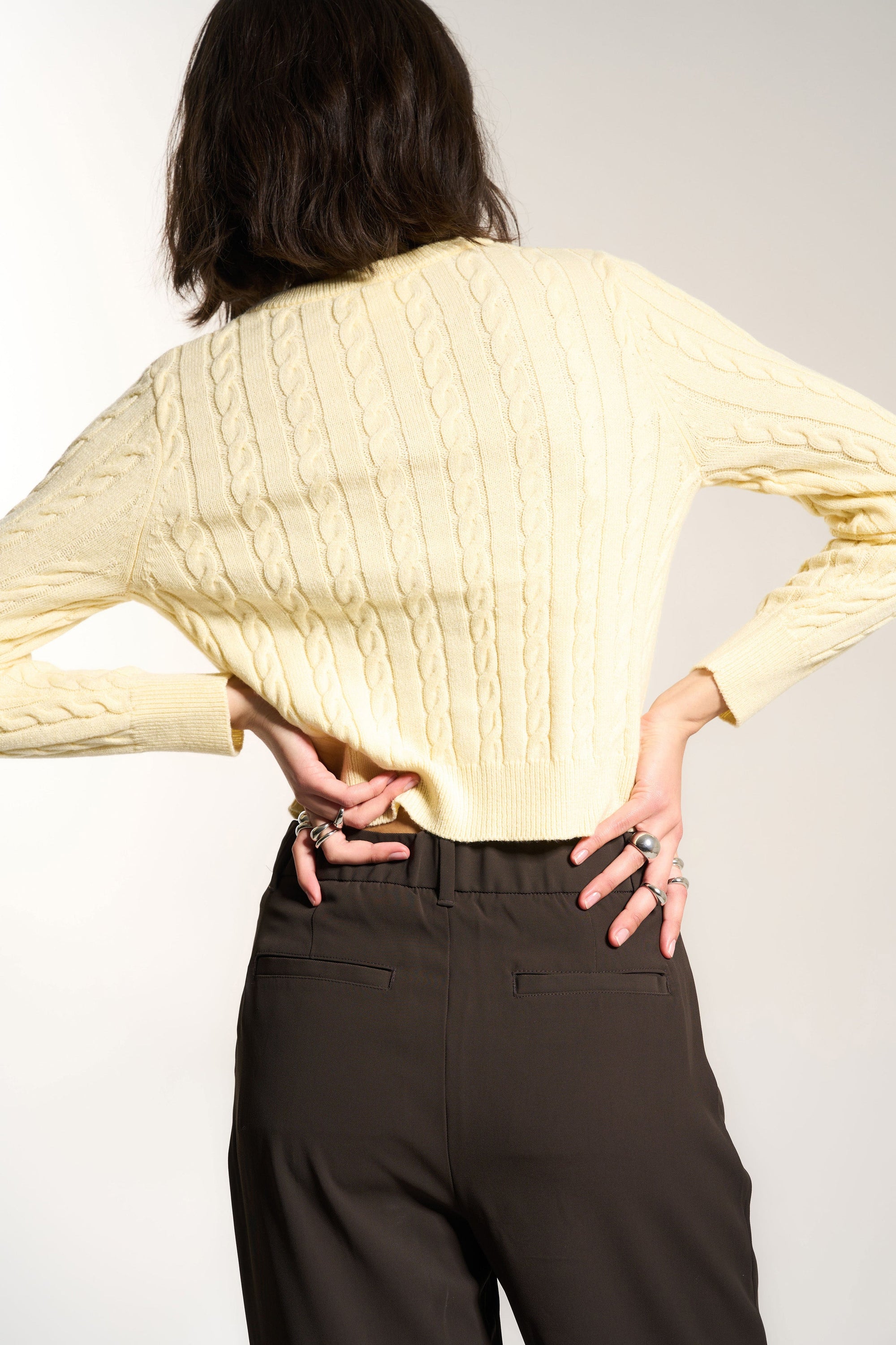 Callahan Knitwear - Valerie Cardigan - Swan -