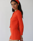 Callahan Knitwear - Valerie Headscarf - Poppy -