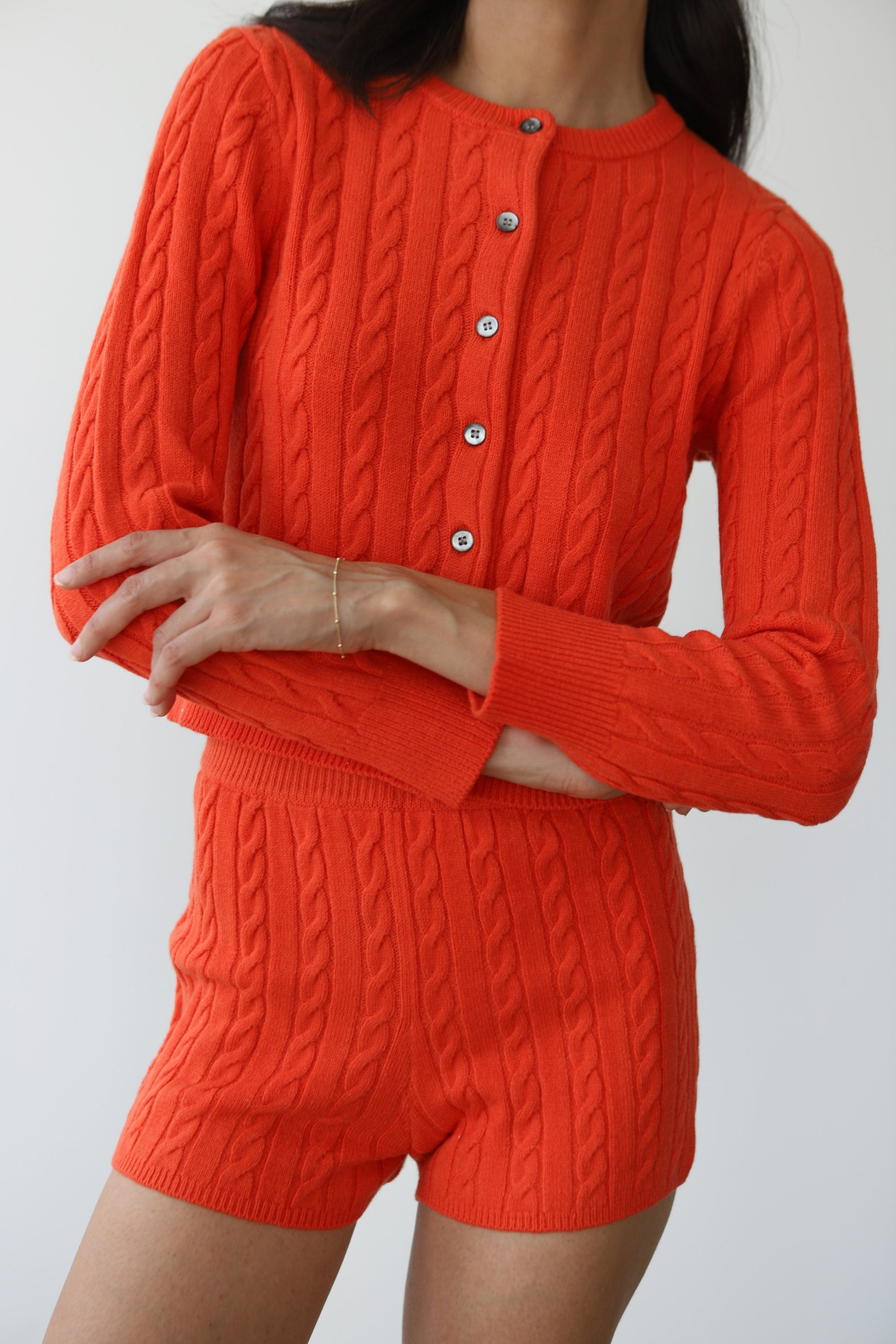 Callahan Knitwear - Valerie Cardigan - Poppy -