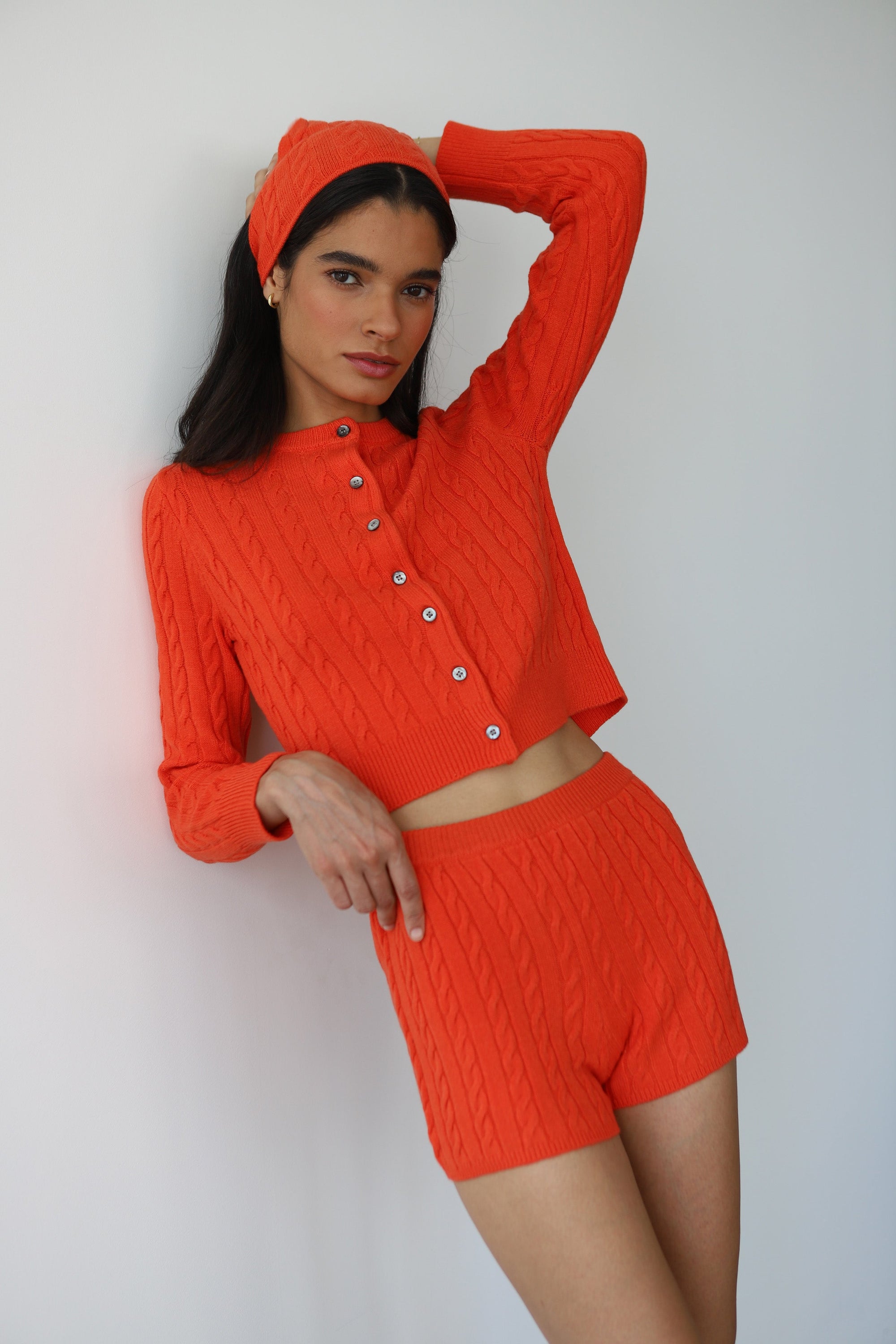 Callahan Knitwear - Valerie Cardigan - Poppy -