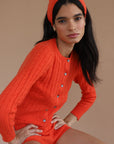 Callahan Knitwear - Valerie Headscarf - Poppy -