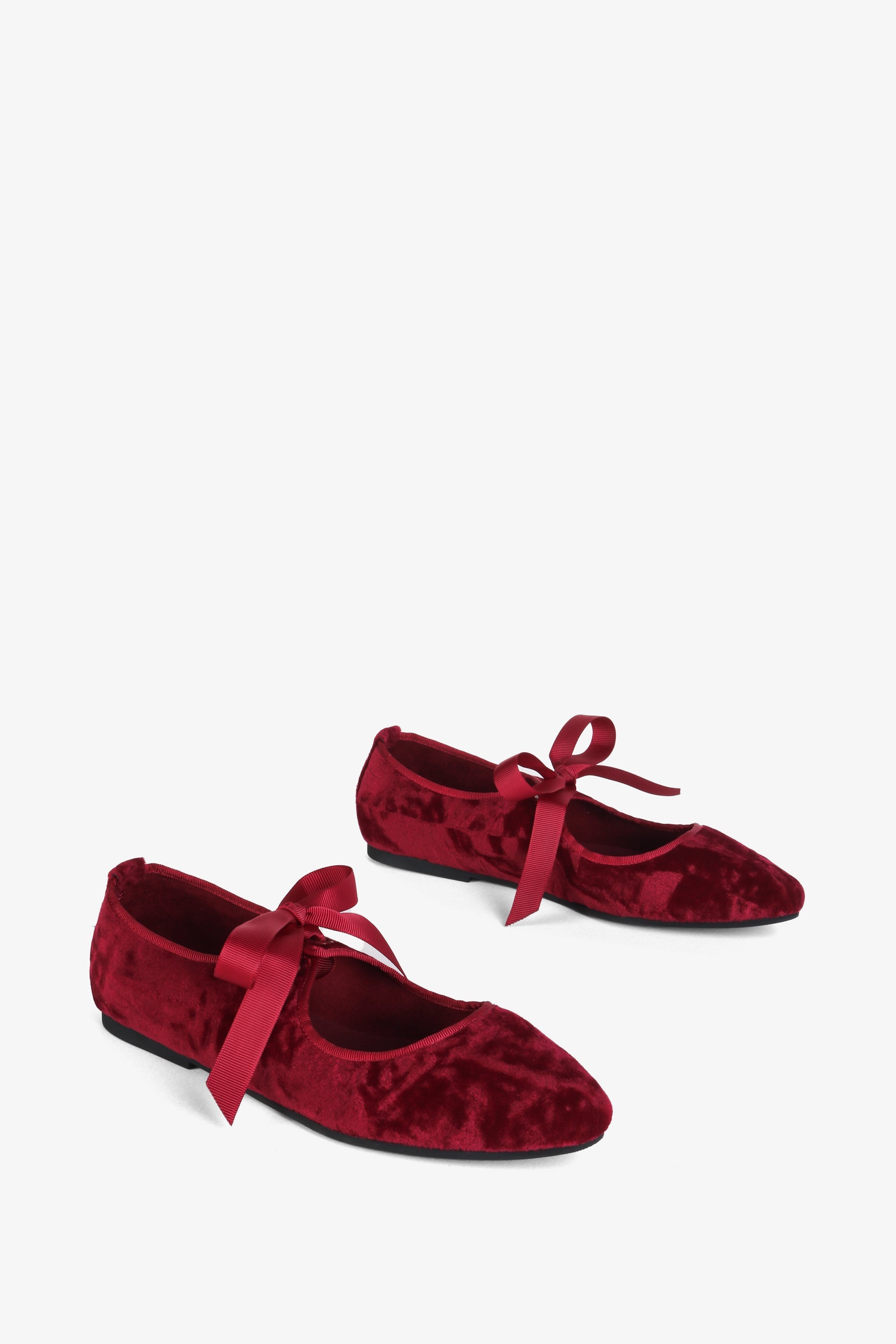 Intentionally Blank - Valley Velvet Ballet Flat - MERLOT VELVET