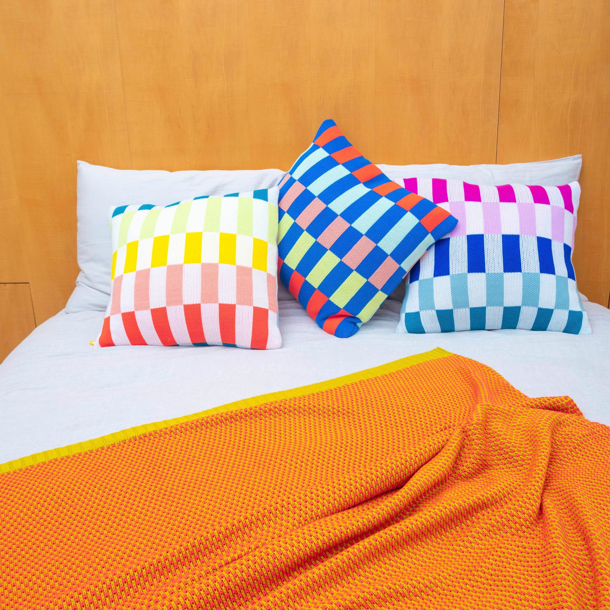 Verloop - Mosaic Checkerboard Pillow Cover -