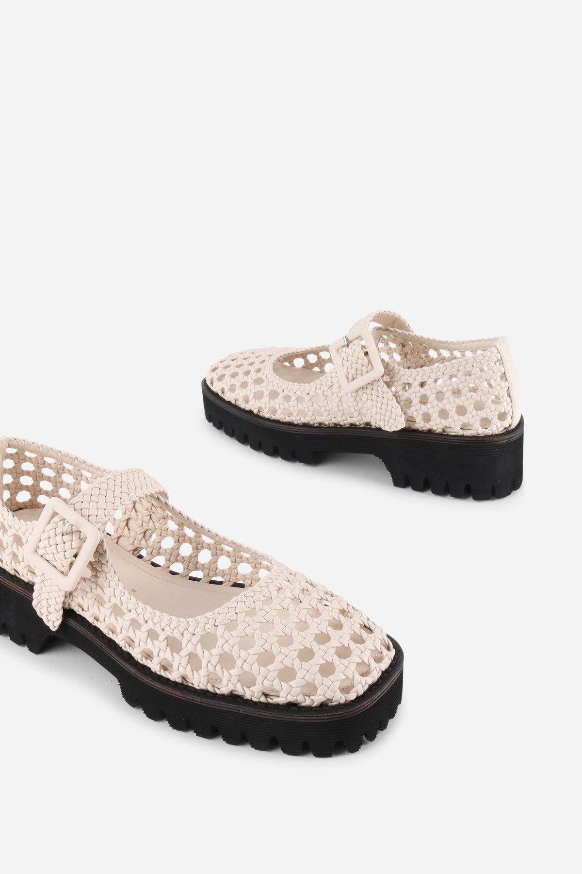 Intentionally Blank - Veronique Woven Mary Jane Flat -