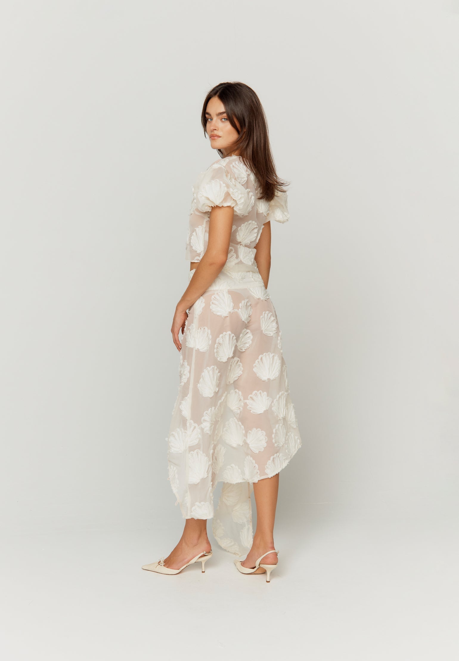 House of Sunny - Scattered Shells Applique Blouse -