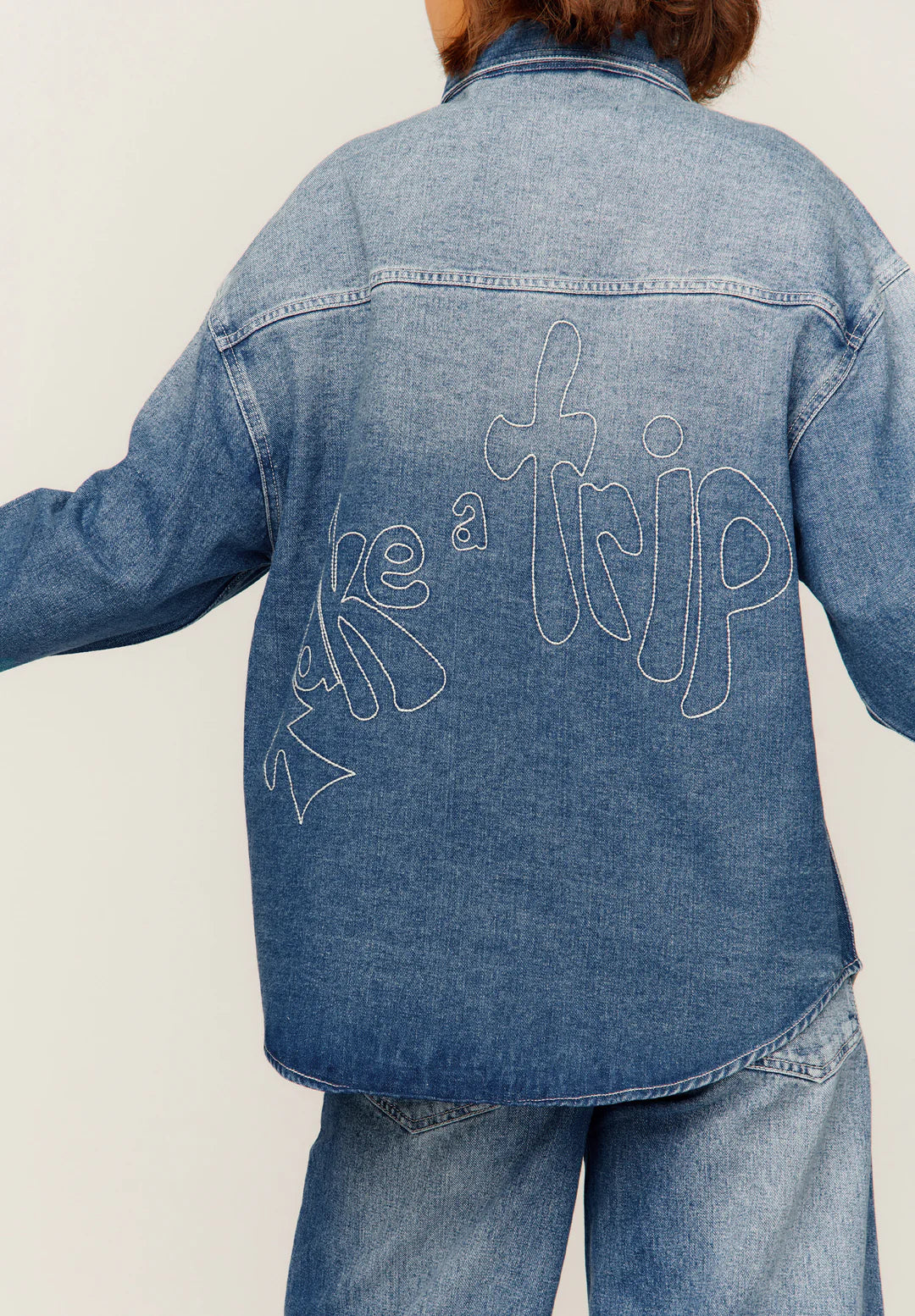 House of Sunny - Take A Trip Topstitch Shirt -