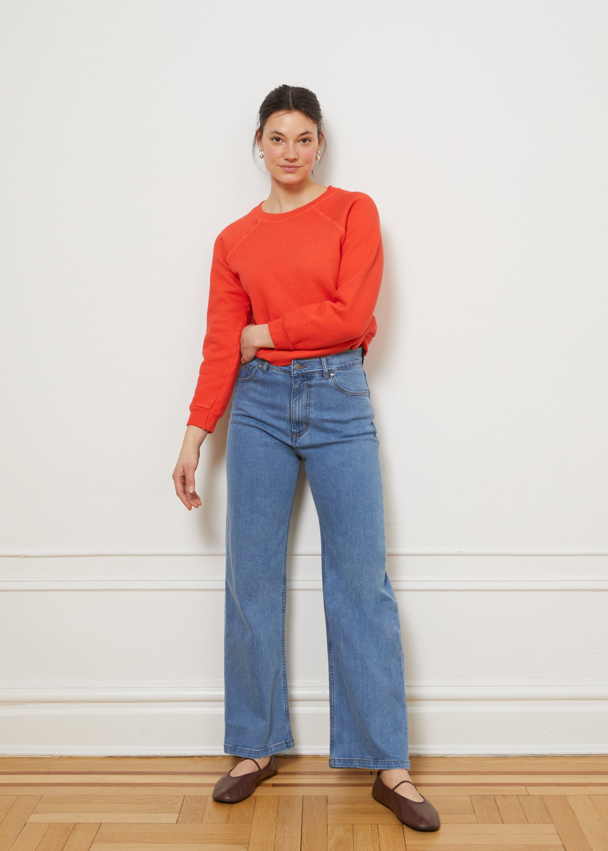 Loup - Carmen Wide Leg Jeans - Washed Indigo -