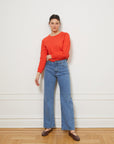 Carmen Wide Leg Jeans - Washed Indigo