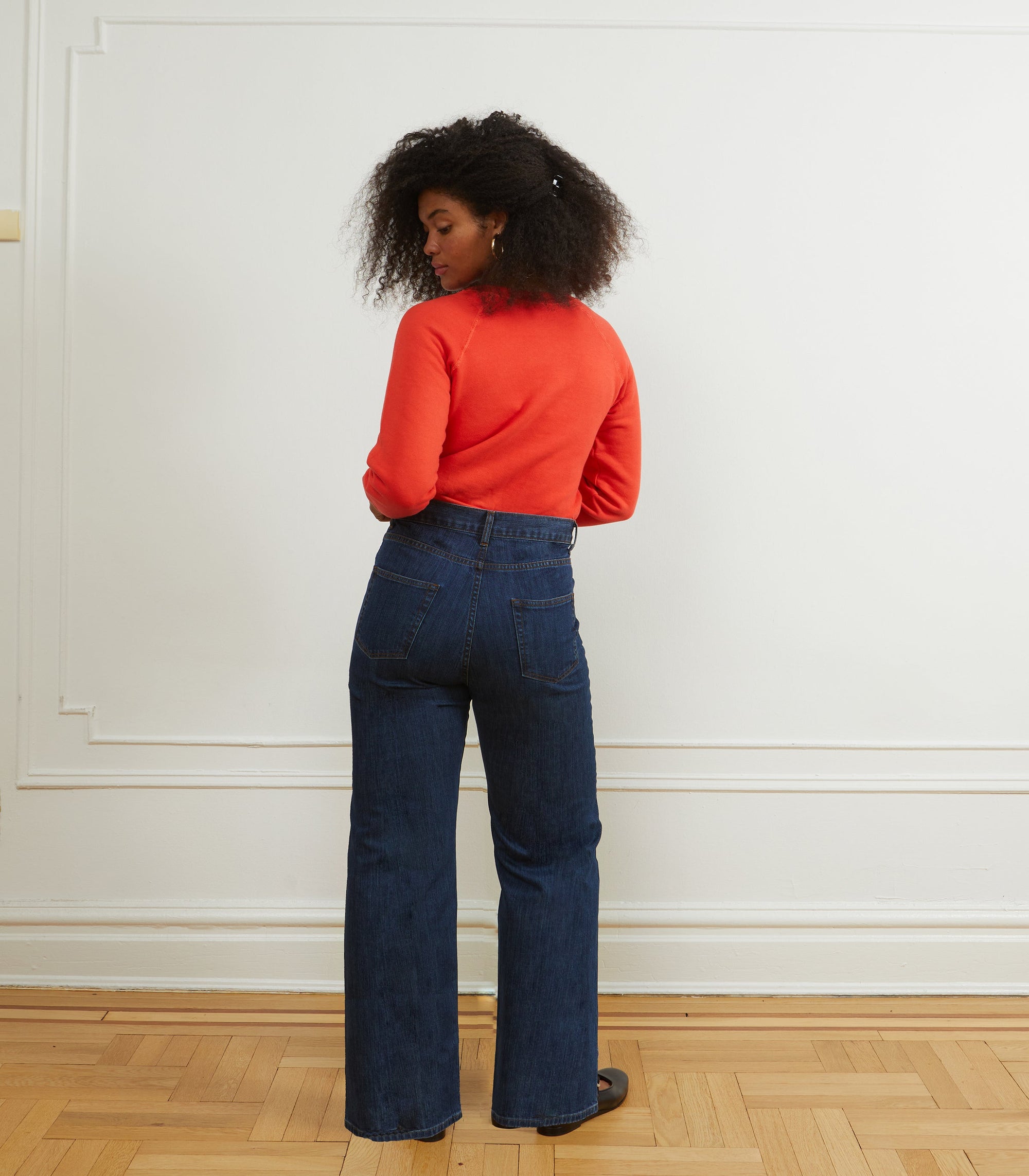 Loup - Nico Crew Neck Sweatshirt - Vermilion -