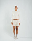 Wildflo Studio - Cotton Shorts Cream -