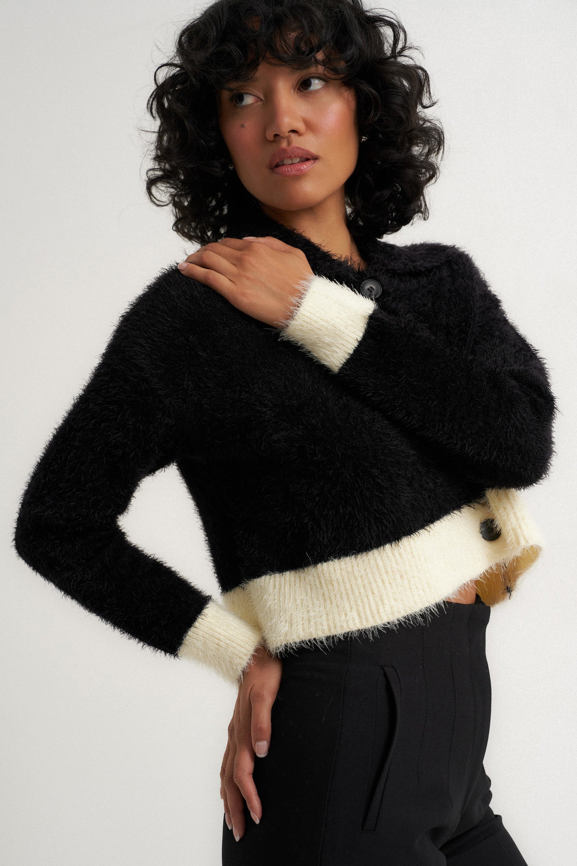 Callahan Knitwear - Walter Cardigan - Black -