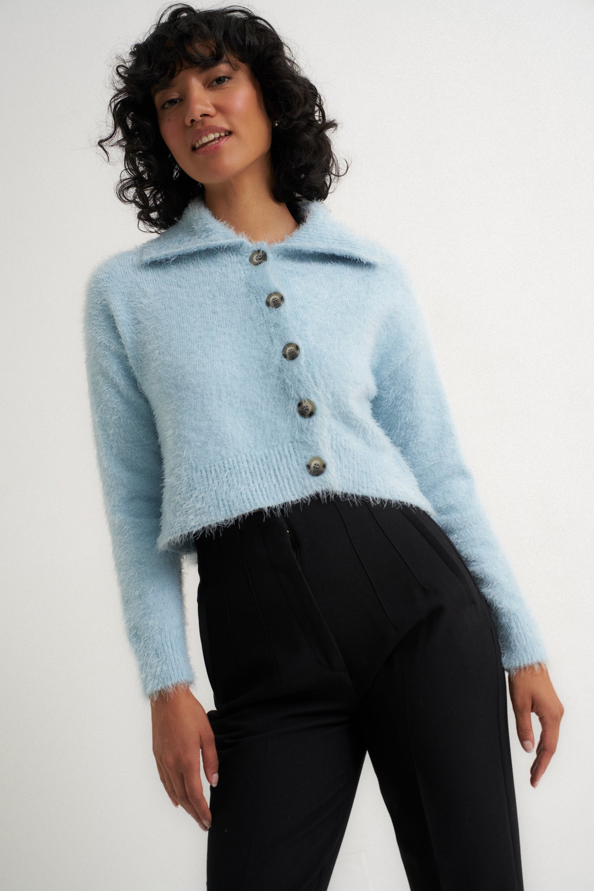 Callahan Knitwear - Walter Cardigan - Sky -