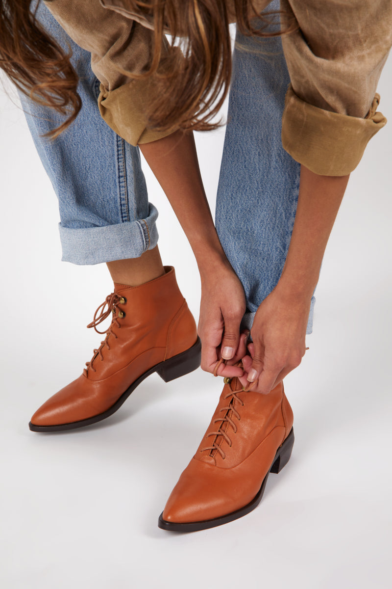 Intentionally Blank - West Lace Up Ankle Boot -