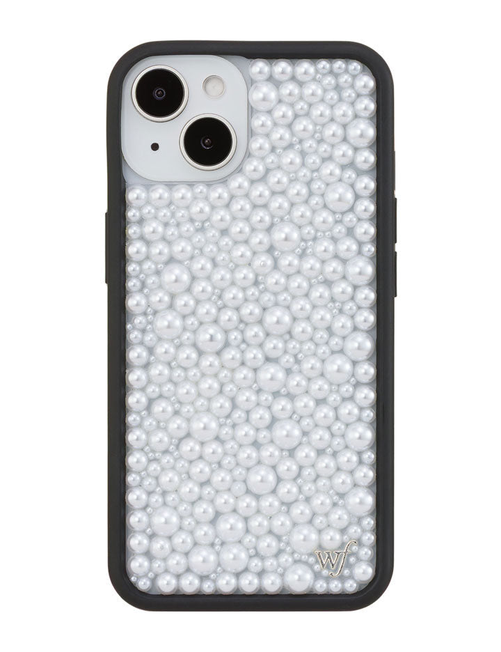 Wildflower iPhone case 14 Pearl White Cute
