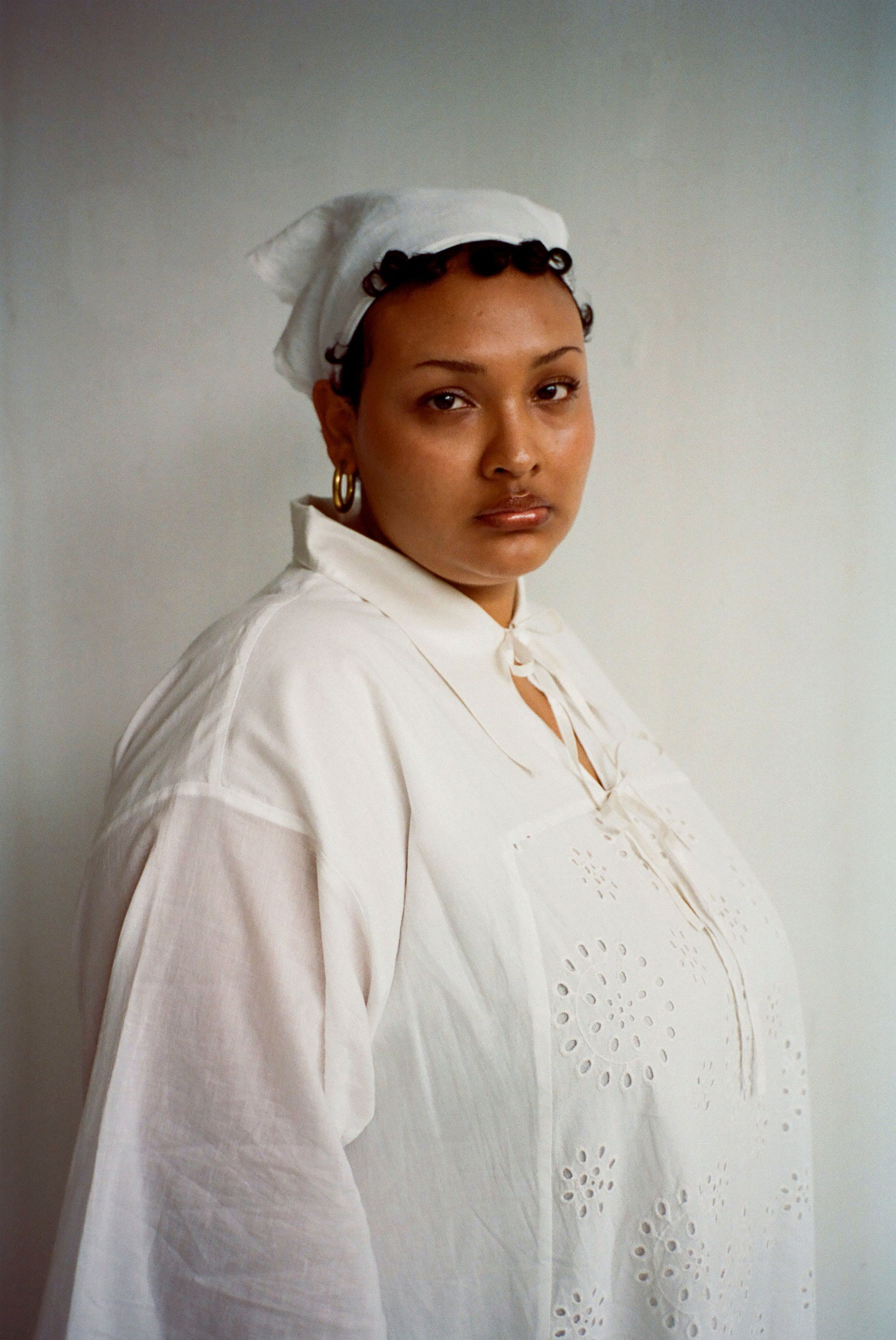 WRAY - Apron Dress - Salt Eyelet -