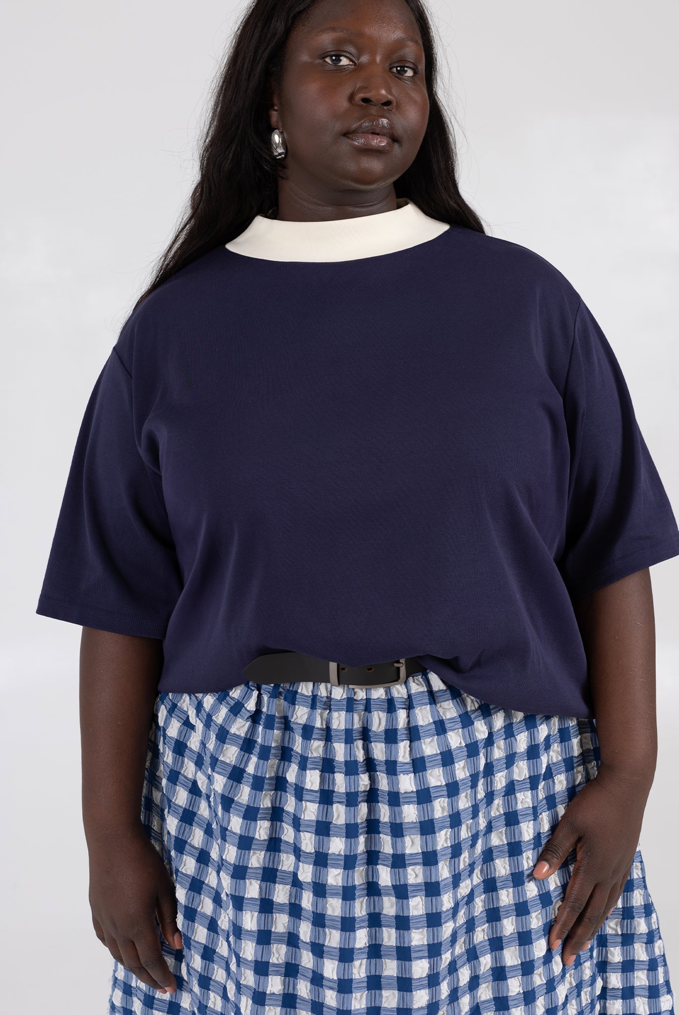 WRAY - Saturday Skirt - Navy Check -