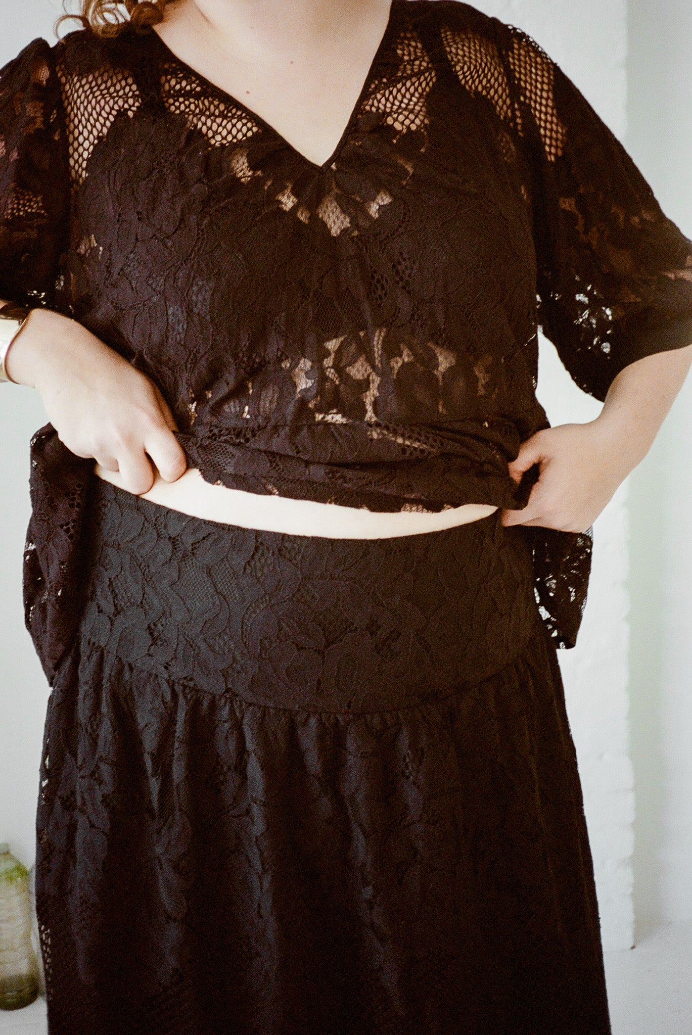 WRAY - Lulu Skirt - Midnight Lace -