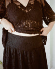 WRAY - Lulu Skirt - Midnight Lace -