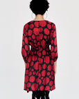 WRAY - Swan Dress - Carnation Dot -