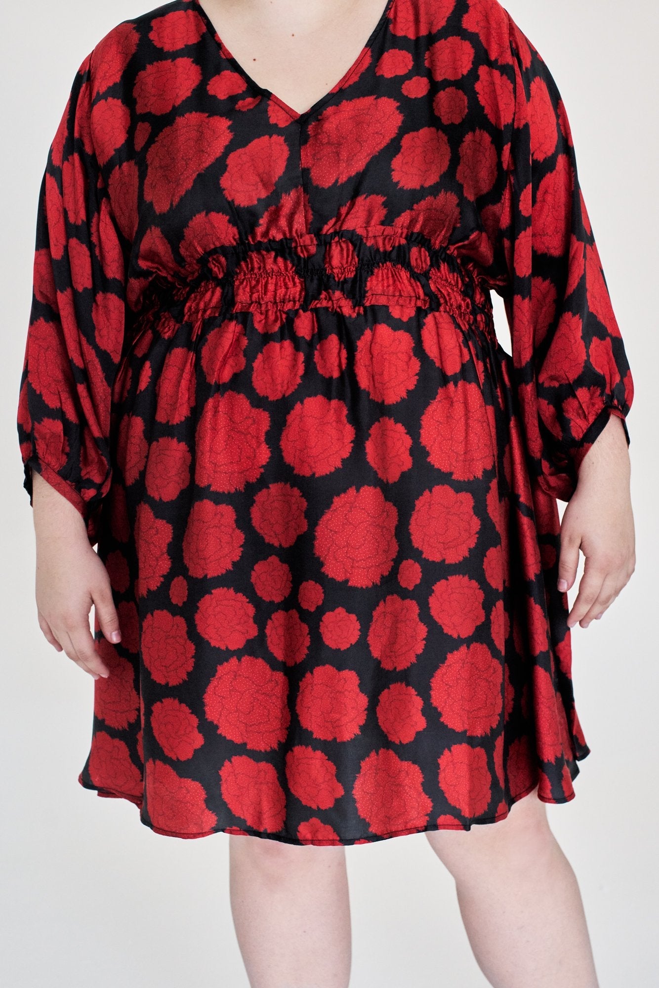 WRAY - Swan Dress - Carnation Dot -