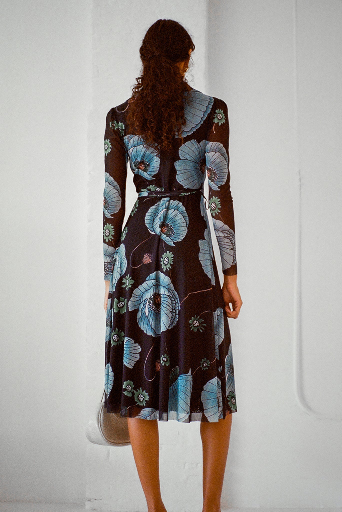 WRAY - Enid Wrap Dress - Night Poppy -