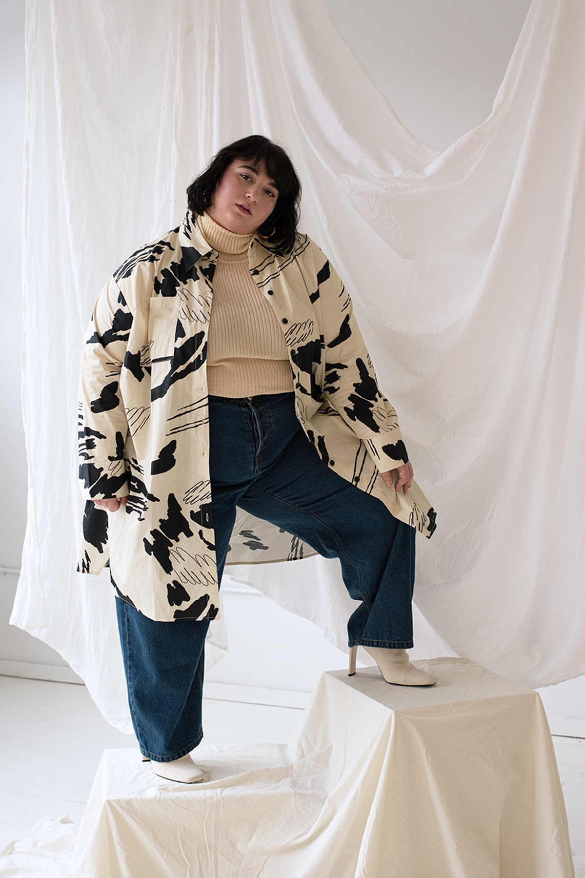 WRAY - Etore Shirt Dress - Fusco Sketch -