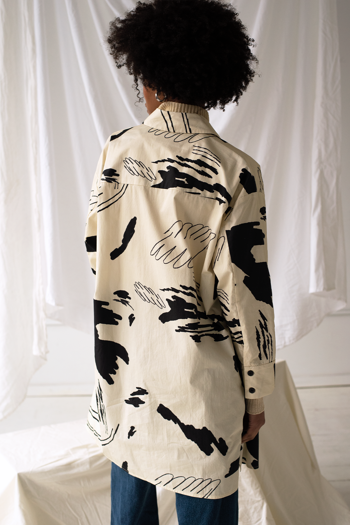 WRAY - Etore Shirt Dress - Fusco Sketch -