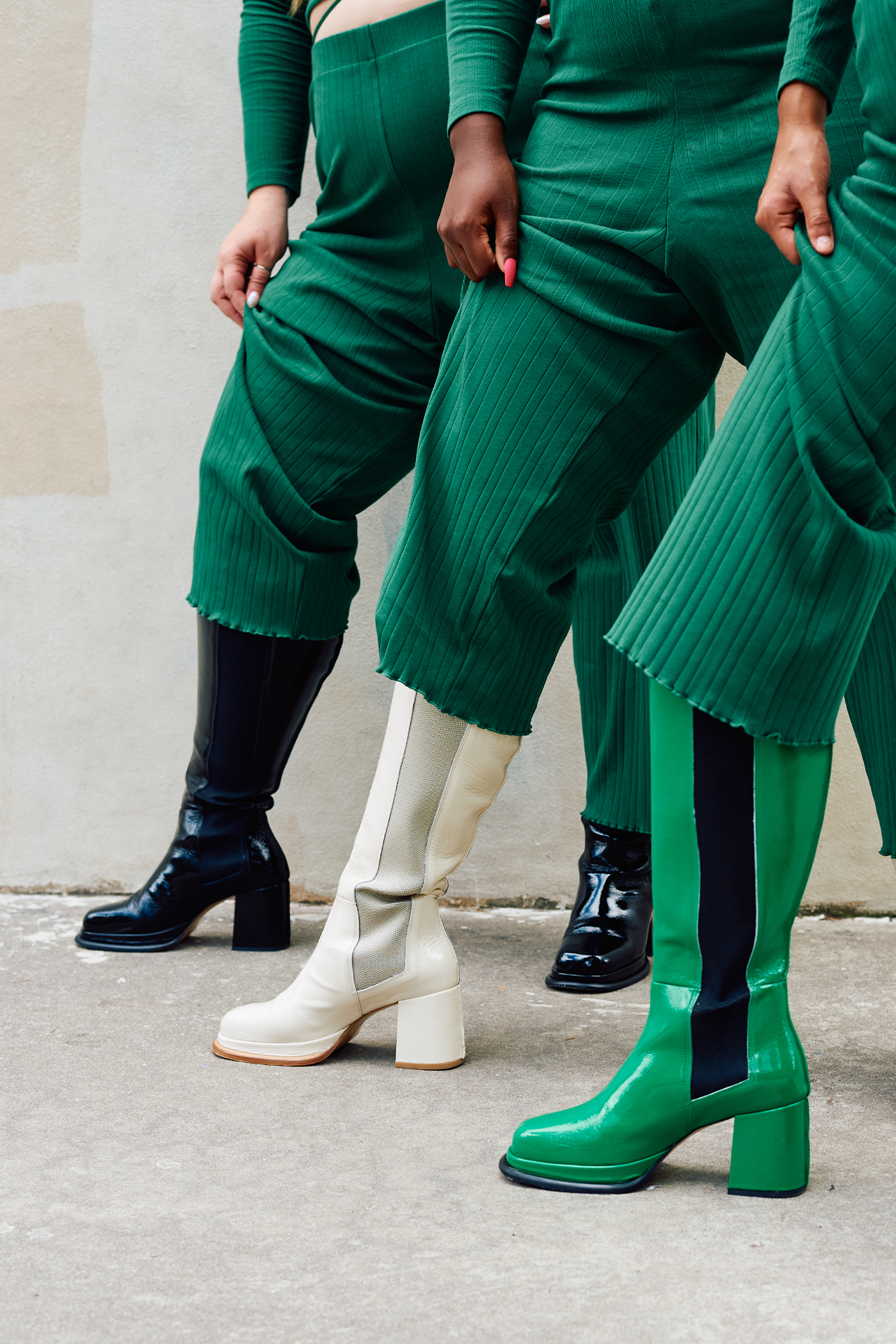 WRAY - Knee High Boot - Kelly Green -