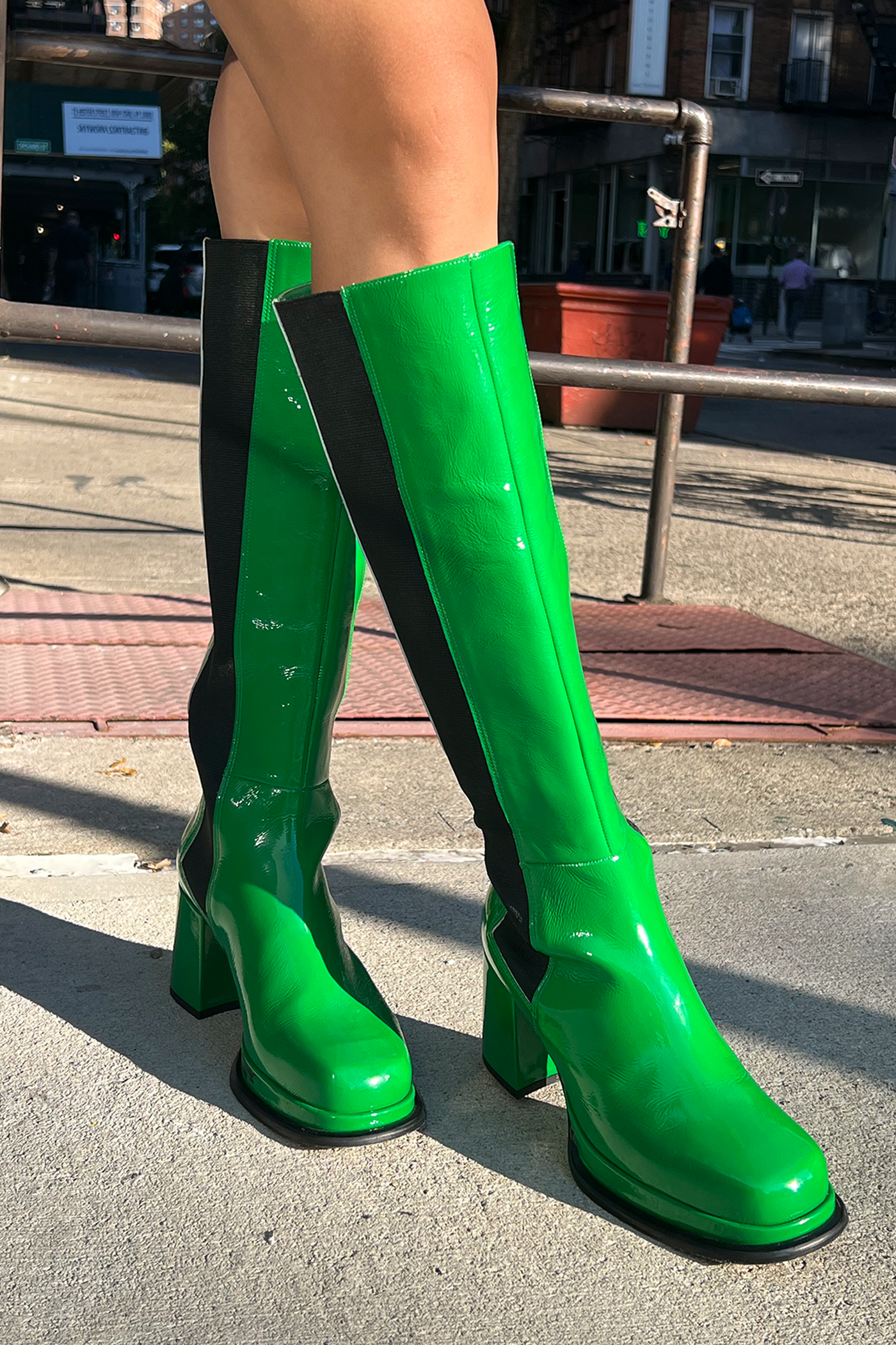 WRAY - Knee High Boot - Kelly Green -