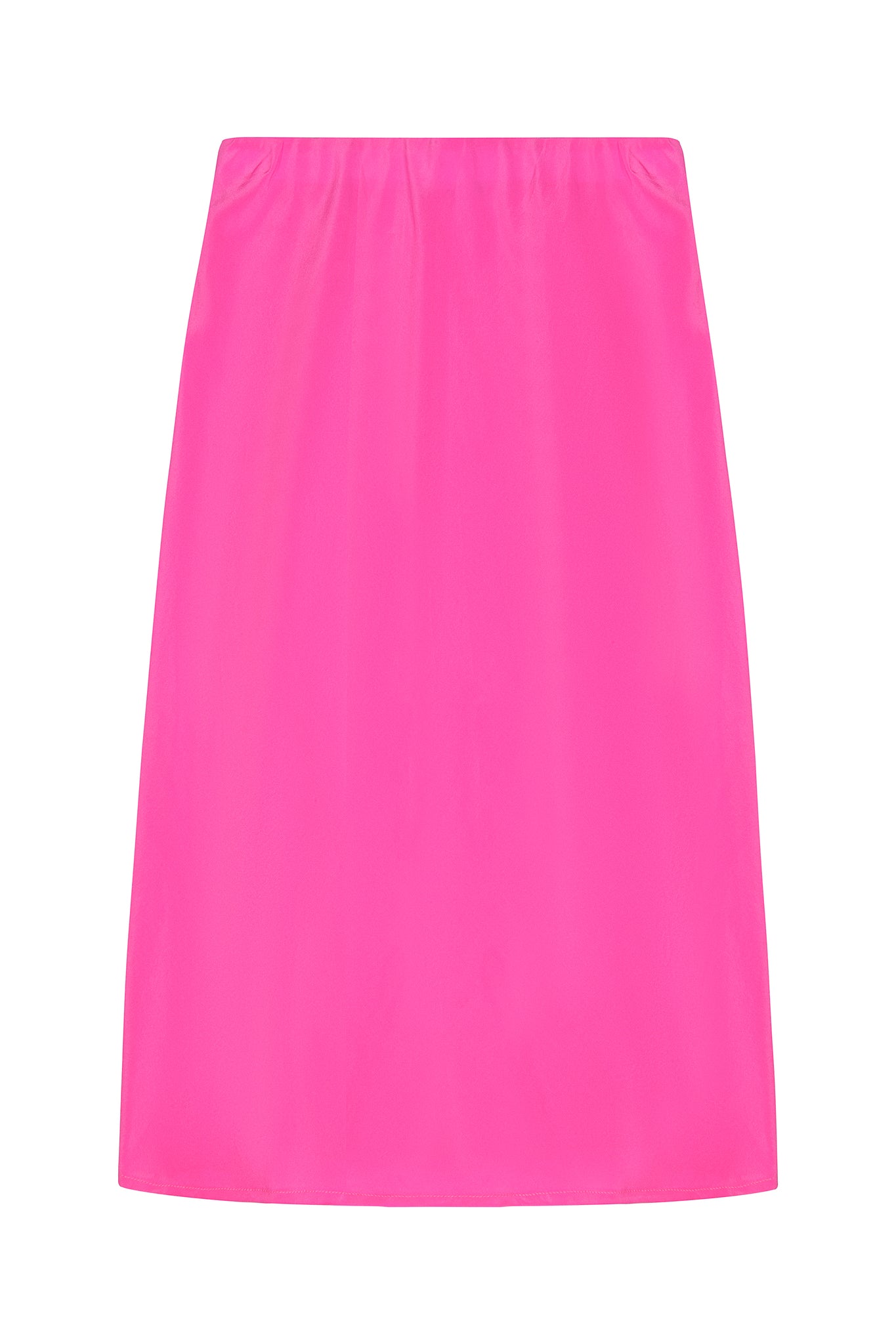 WRAY - Midi Slip Skirt - Gerbera Pink -
