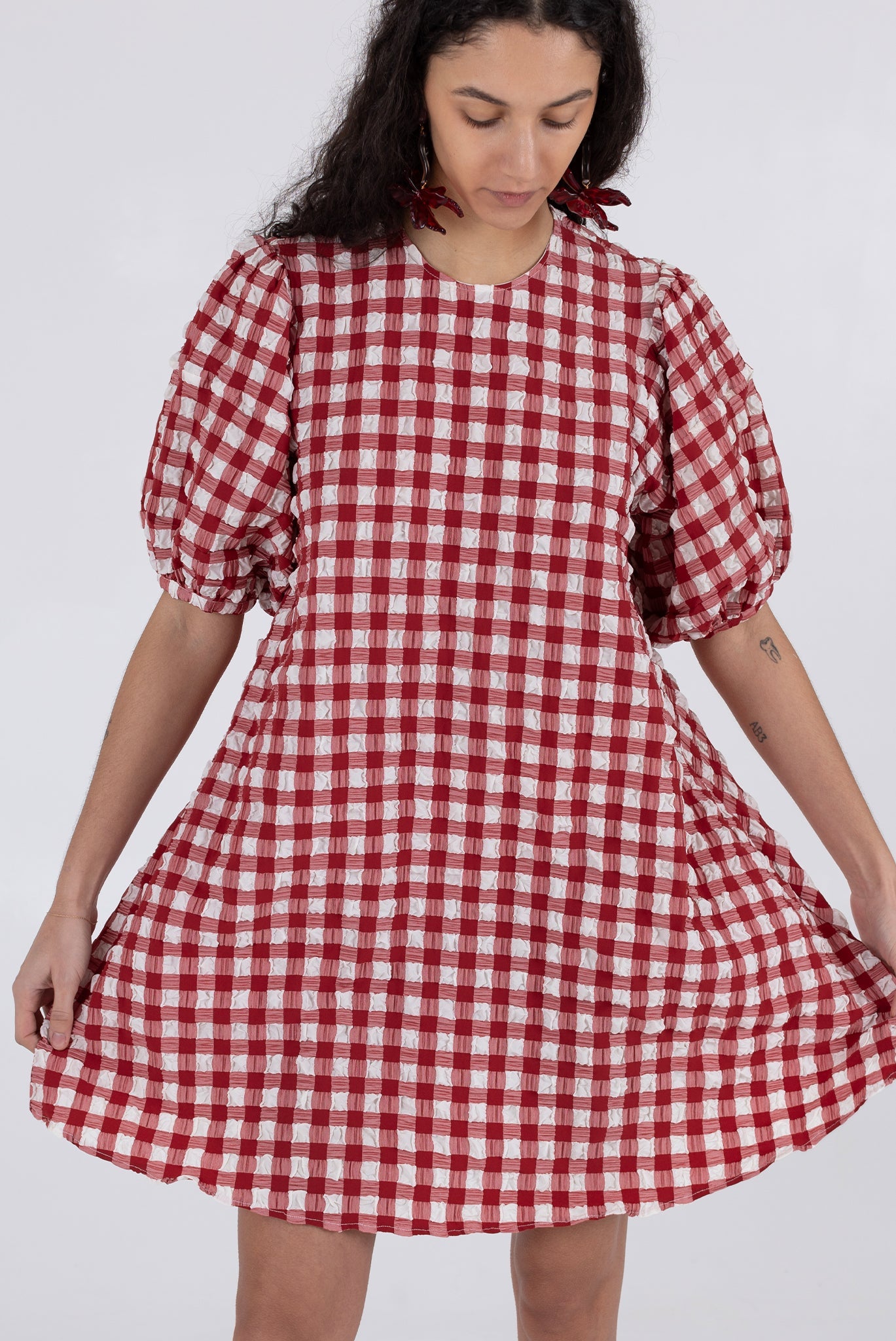 WRAY - Orion Dress - Lipstick Check -
