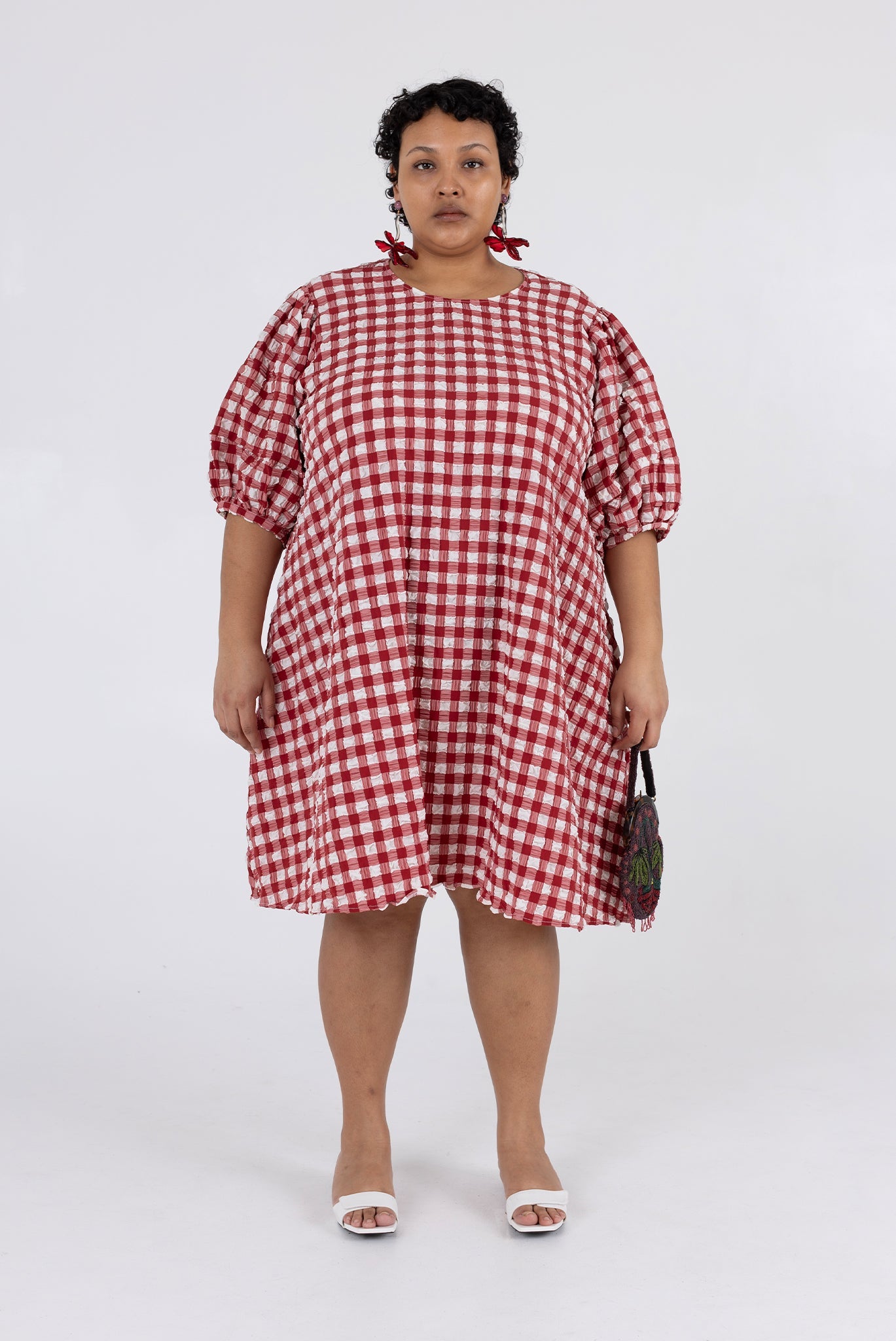 WRAY - Orion Dress - Lipstick Check -