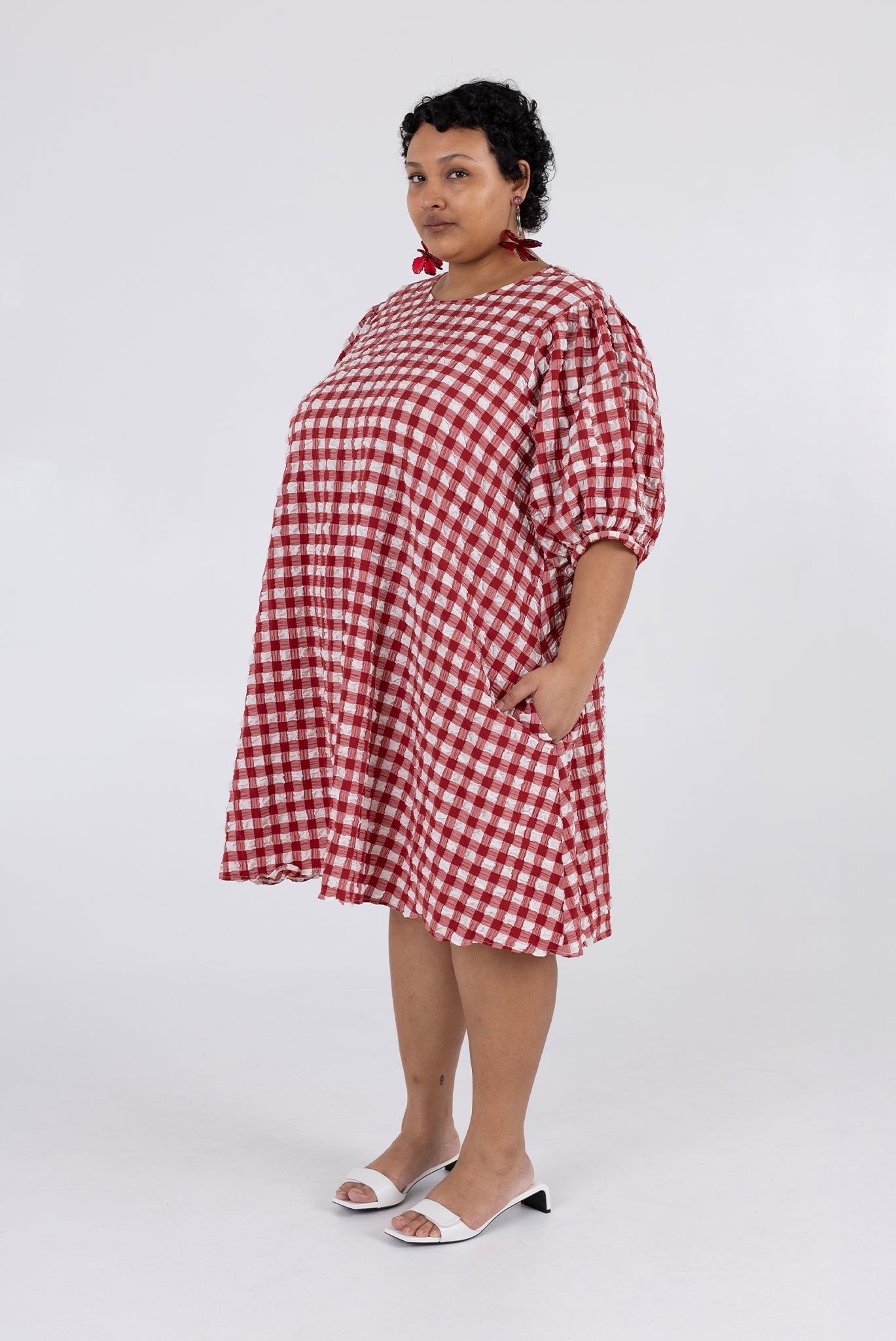 WRAY - Orion Dress - Lipstick Check -