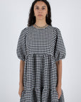 WRAY - Rosemary Dress - Black Check -