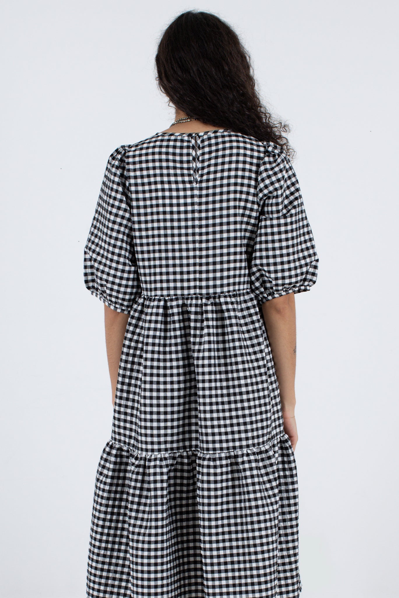 WRAY - Rosemary Dress - Black Check -
