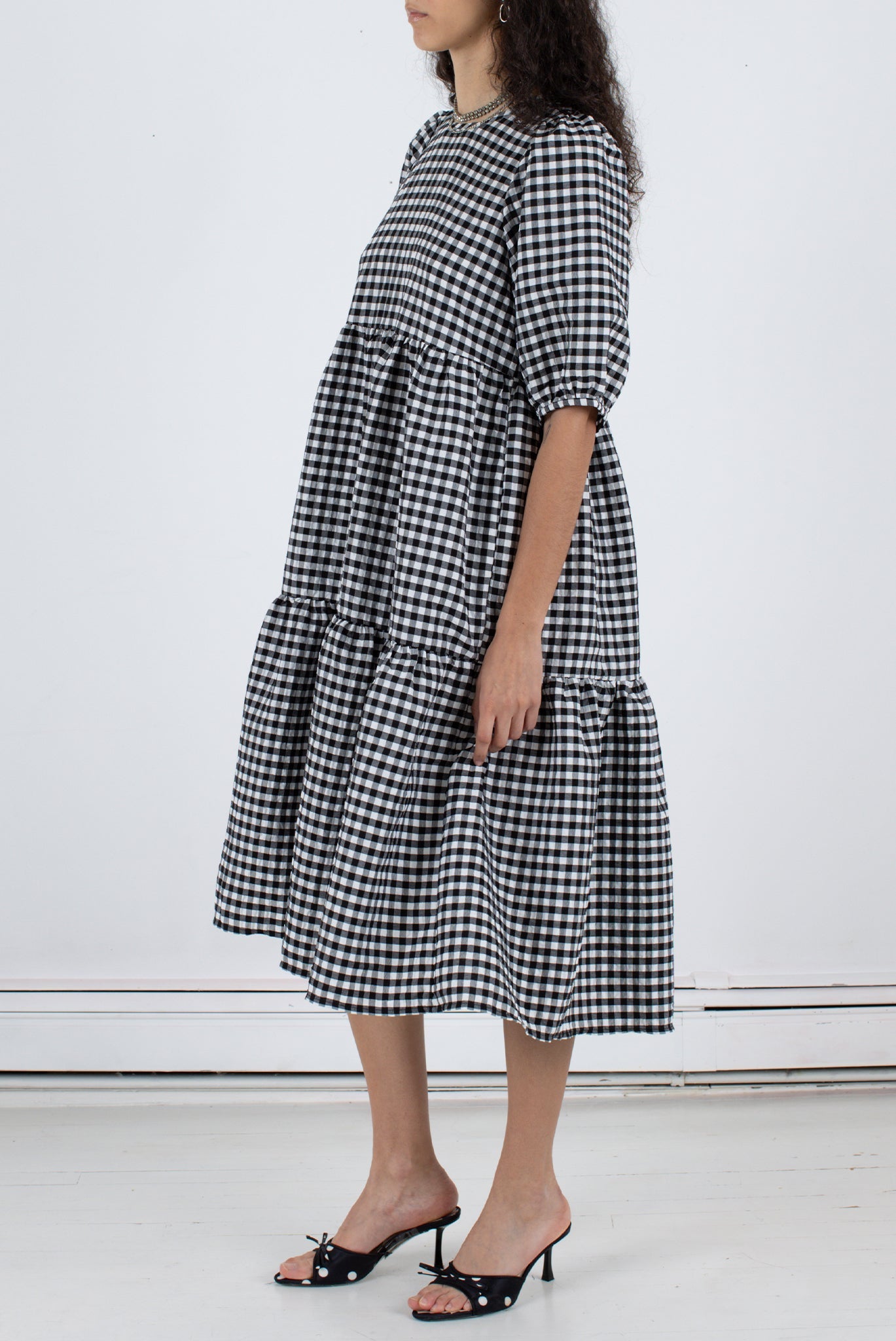 WRAY - Rosemary Dress - Black Check -
