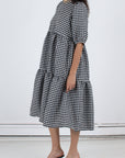 WRAY - Rosemary Dress - Black Check -