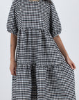 WRAY - Rosemary Dress - Black Check -