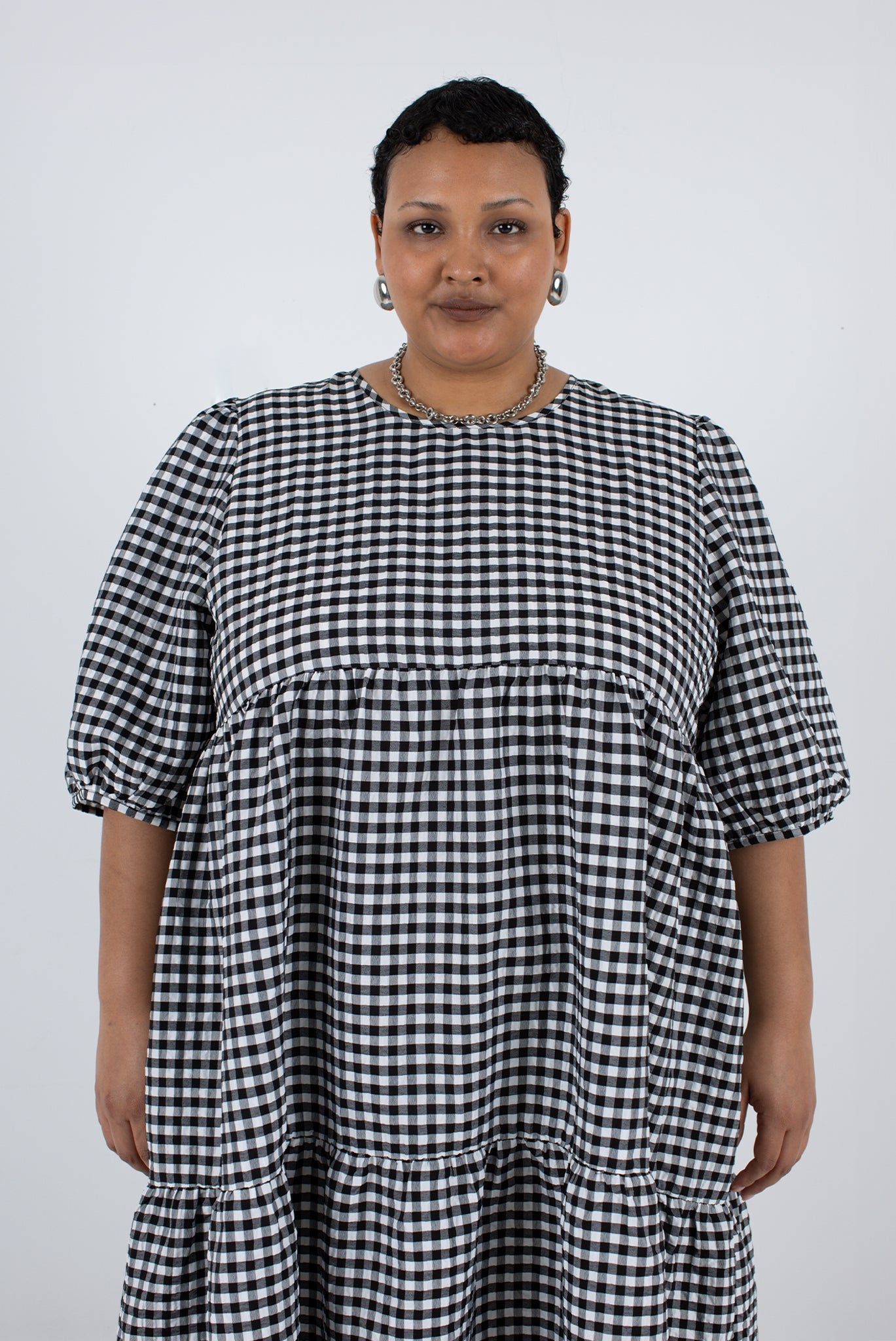WRAY - Rosemary Dress - Black Check -
