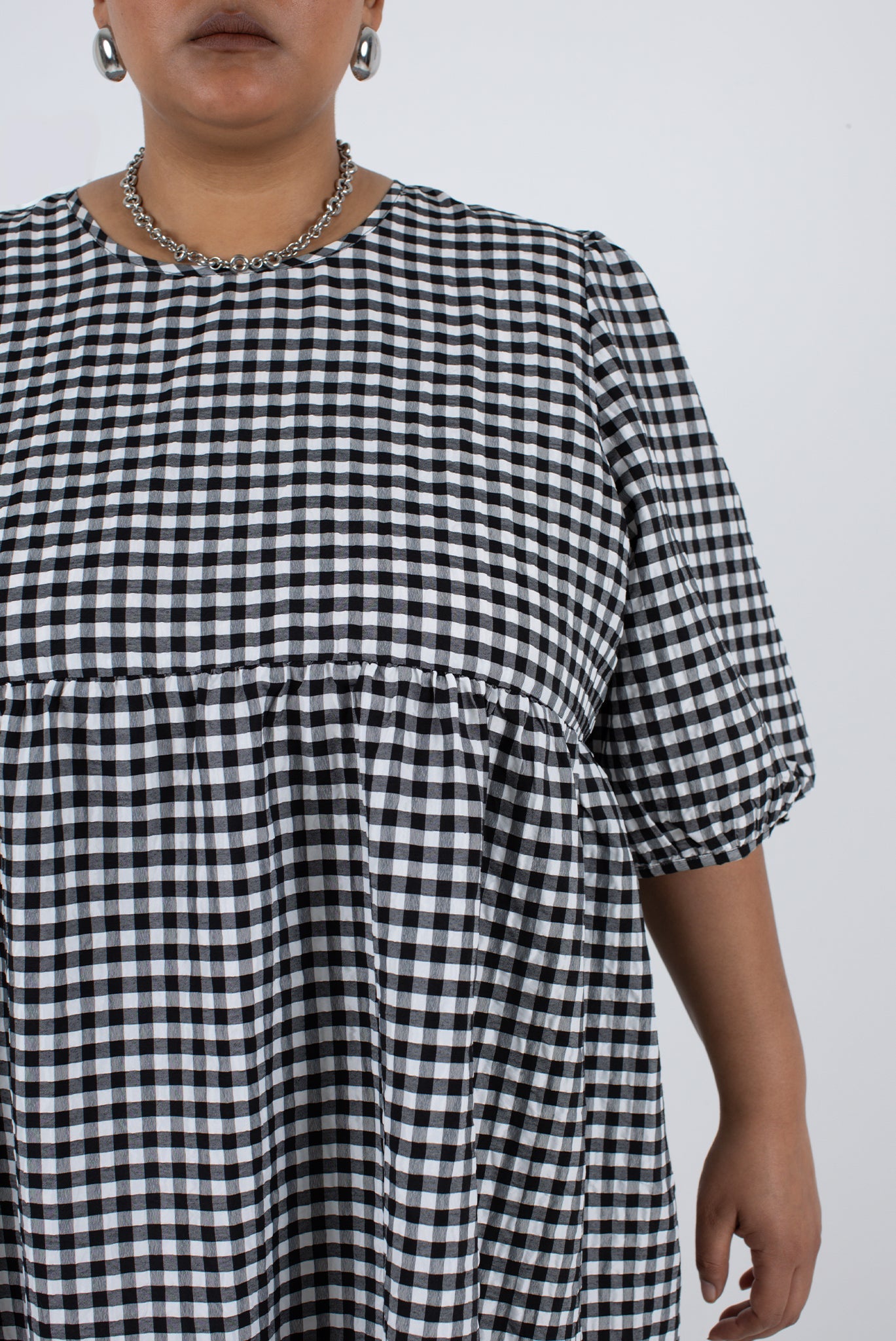 WRAY - Rosemary Dress - Black Check -