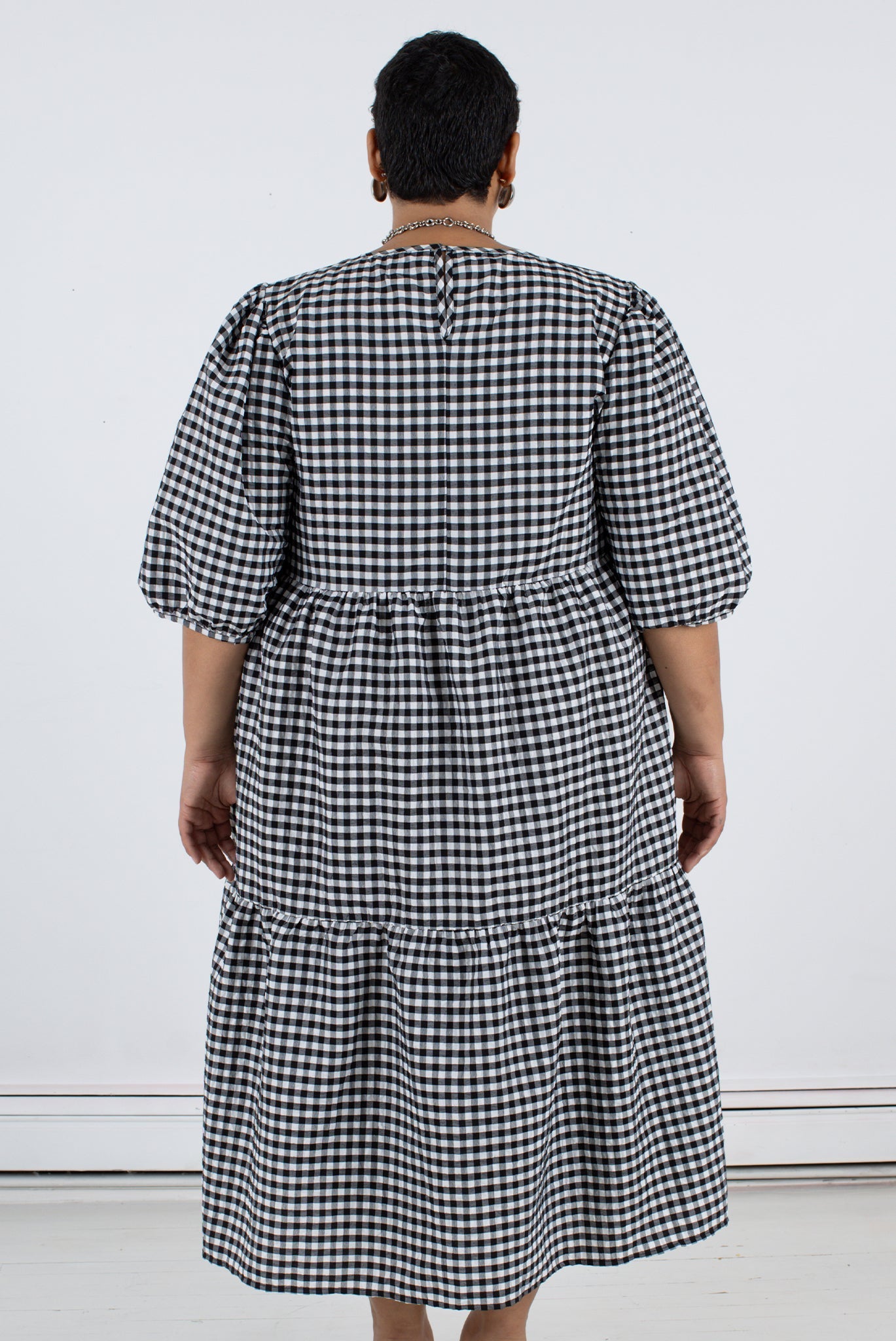 WRAY - Rosemary Dress - Black Check -