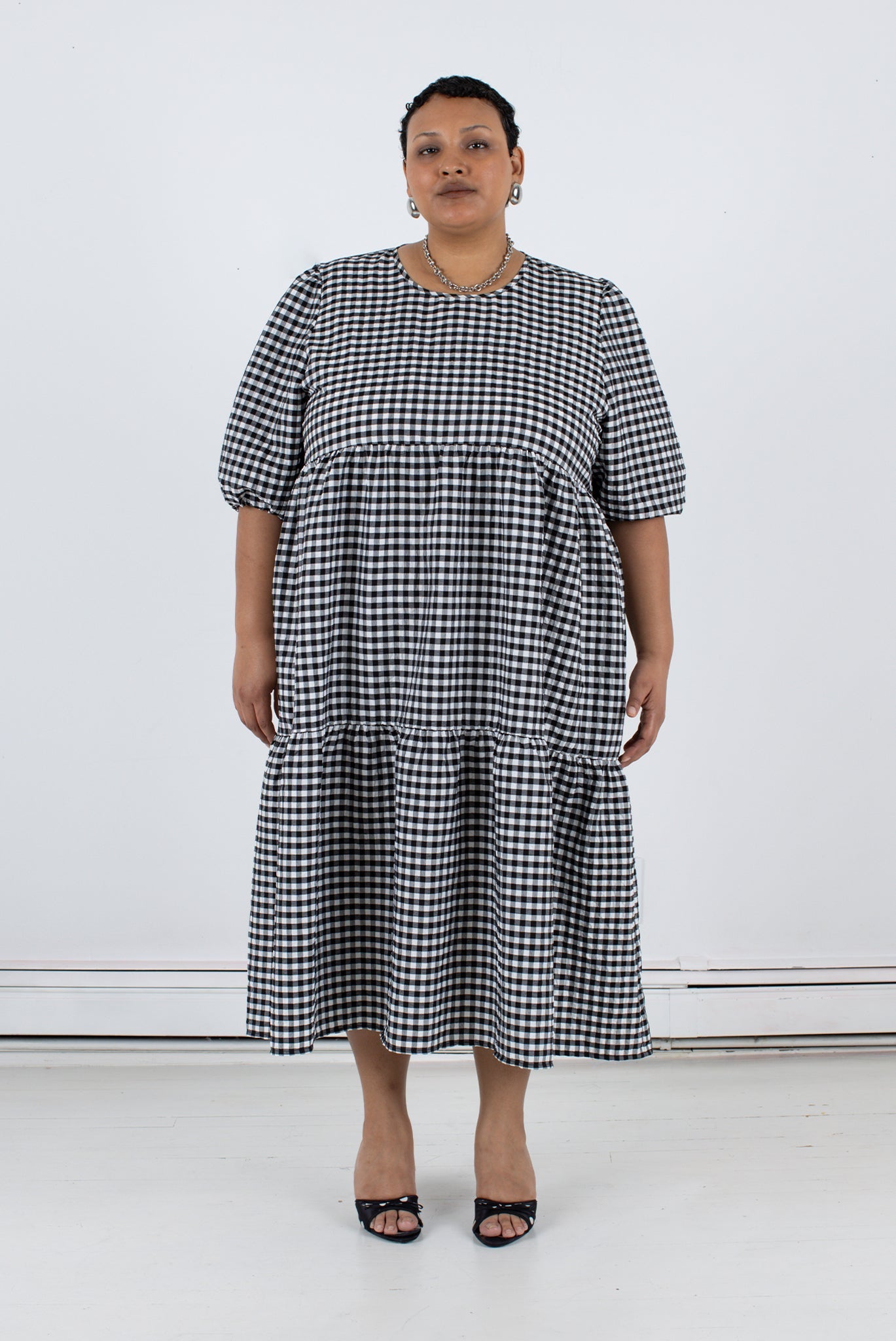 WRAY - Rosemary Dress - Black Check -