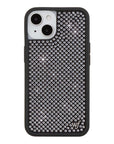 Wildflower iPhone case 13 Rhinestone | White Sparkle Cute