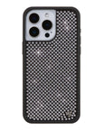 Wildflower iPhone case 15 Pro Max Rhinestone | White Sparkle Cute
