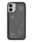 Wildflower iPhone case 16 Plus Rhinestone | White Sparkle Cute