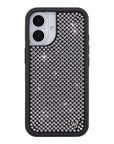 Wildflower iPhone case 17 Rhinestone | White Sparkle Cute