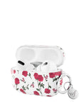 wildflower red roses airpods pro case