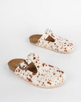 Intentionally Blank - Parma Clog Mule - SPECKLED COWHIDE