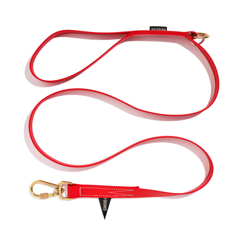 Found My Animal - Water Resistant Standard 5ft Leash - Red -